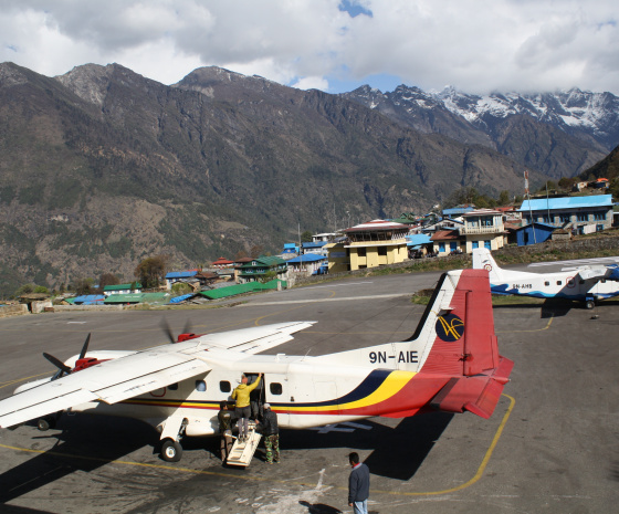 Fly Manthali - Lukla: 20-25 minutes: Trek to Phakding (2,652M): 3- 4 hours walk (B, L, D)