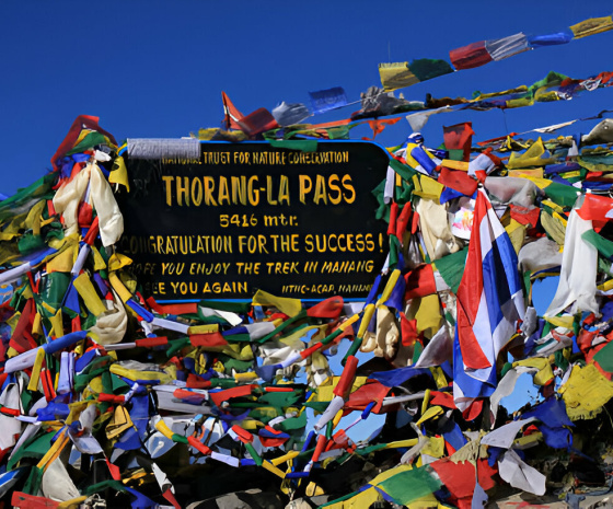 Ride from Throng Phedi (4450m) to Muktinath (3760m) via Throng La Pass (5416m): 22KM: 8 hours