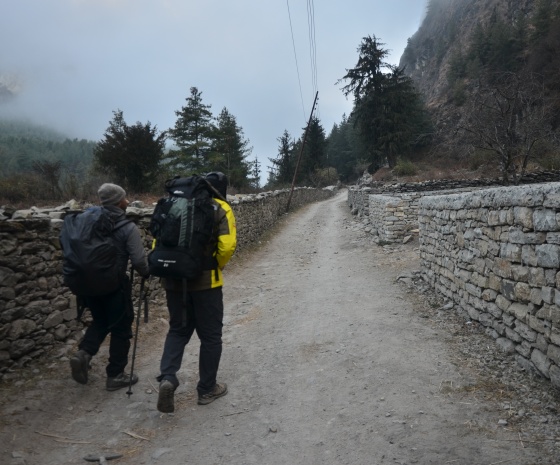 Trek Manang to Khangsar (3745m/12287ft) approx. 10kms: 5-6 hours walk (B, L, D)