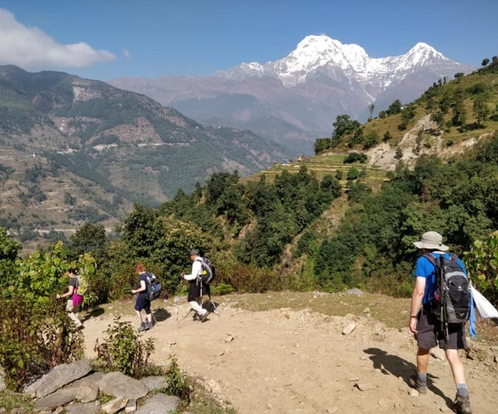 Ghandruk - Landruk (1565 m) / Trek duration: 4-5 hours Distance: 10.1 km (B, L, D)