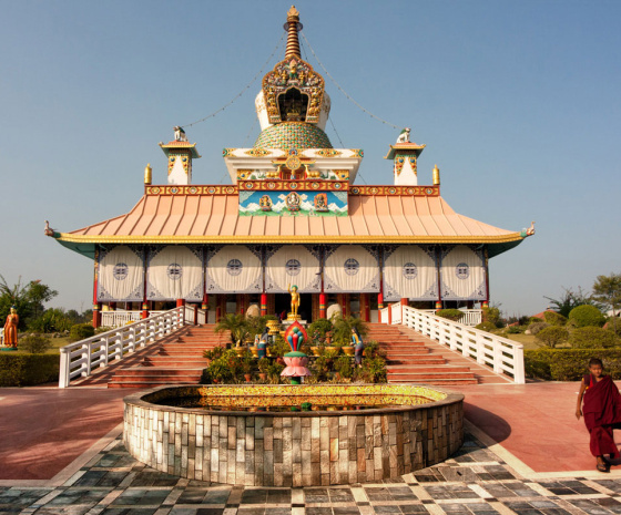 Exploring Lumbini's international Buddhist sites (B)